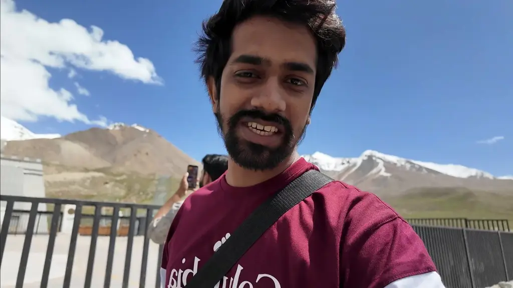 Hafiz Tayyab at Khunjerab Pass, Pakistan China border